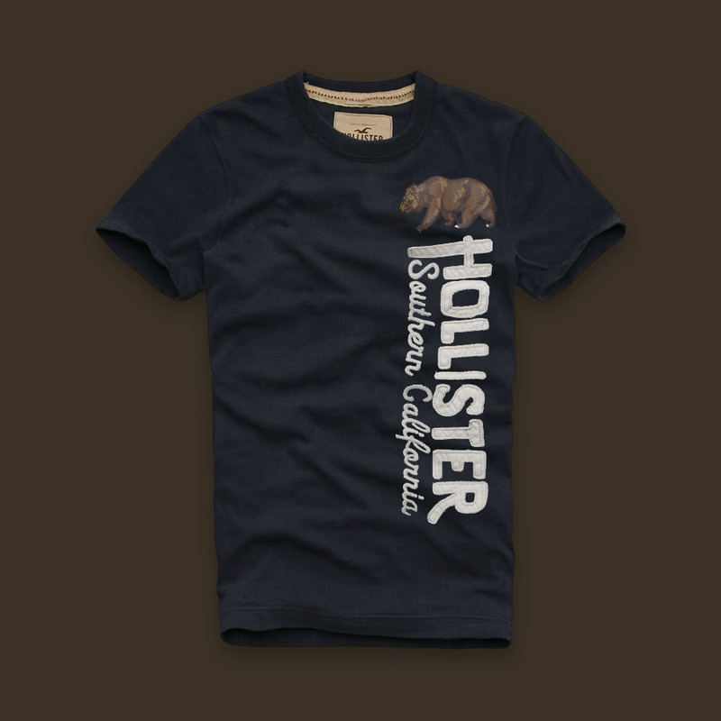 Hollister Hombres De Cuello Redondo Corto Remera HCO4043